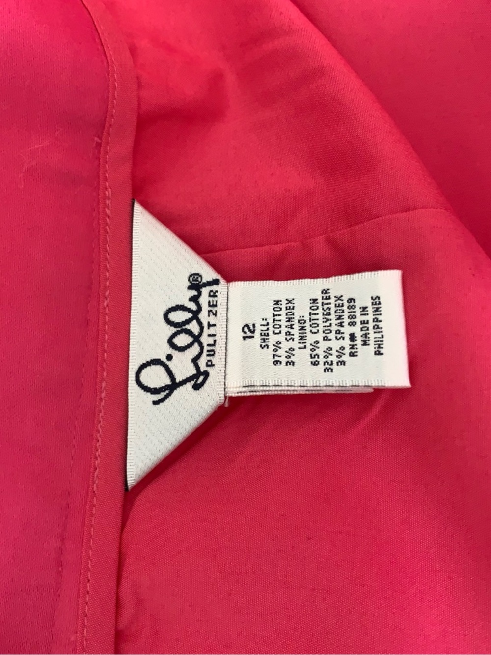 Lilly Pulitzer Hot Pink Pencil Skirt - Picture 3 of 3